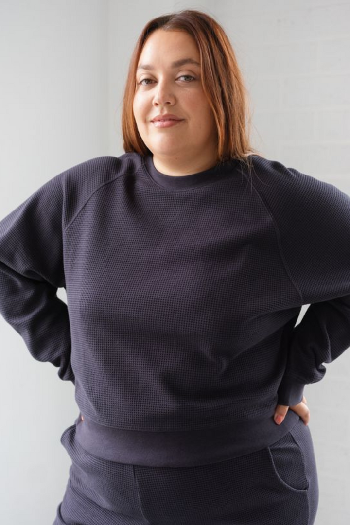 Waffle Raglan Top