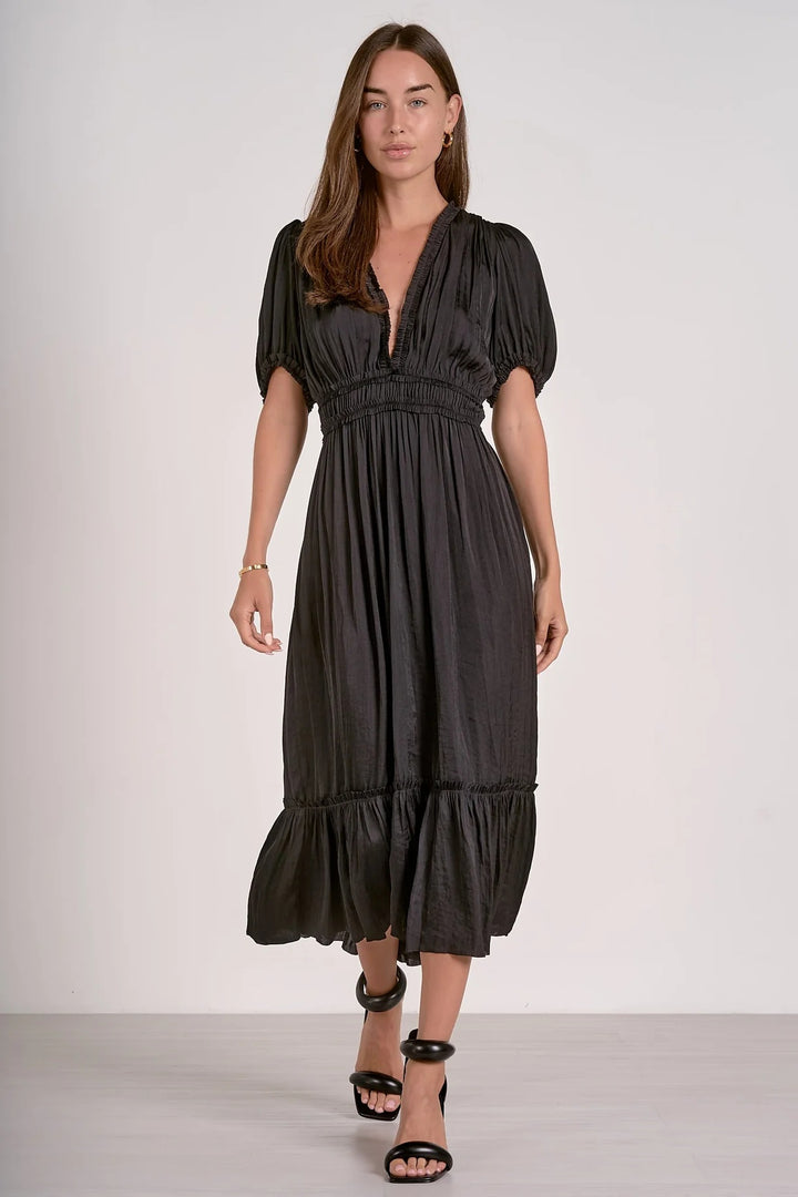 Midi V-Neck Dress