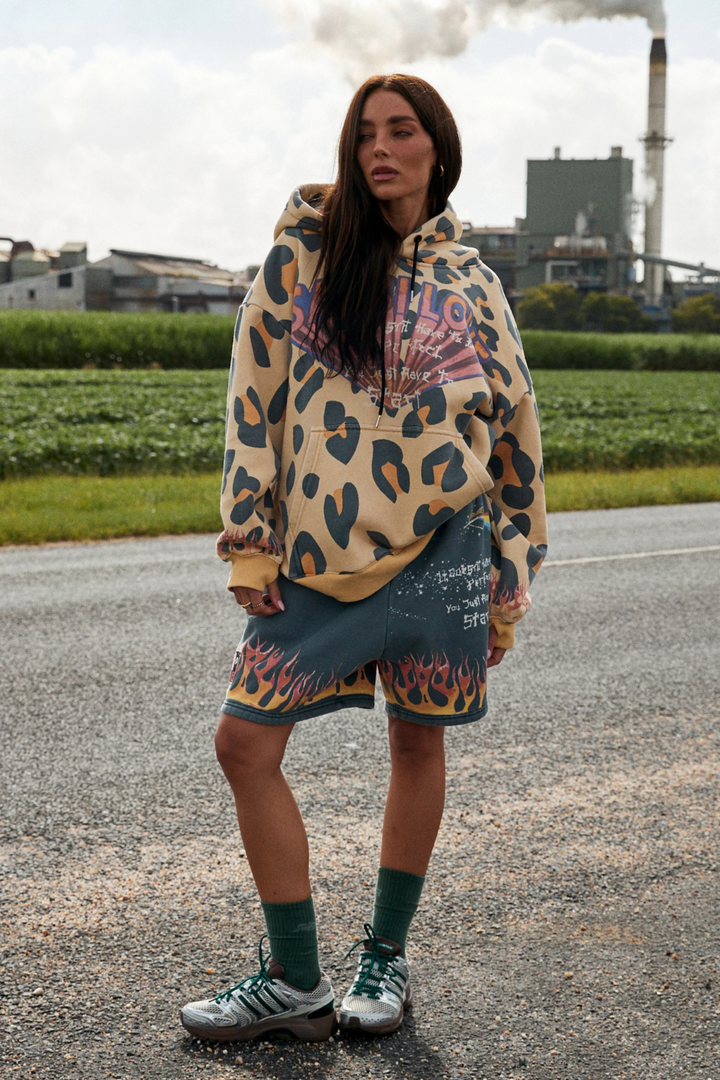 SABBI THE FLAMING LEOPARD HOODIE SABBI