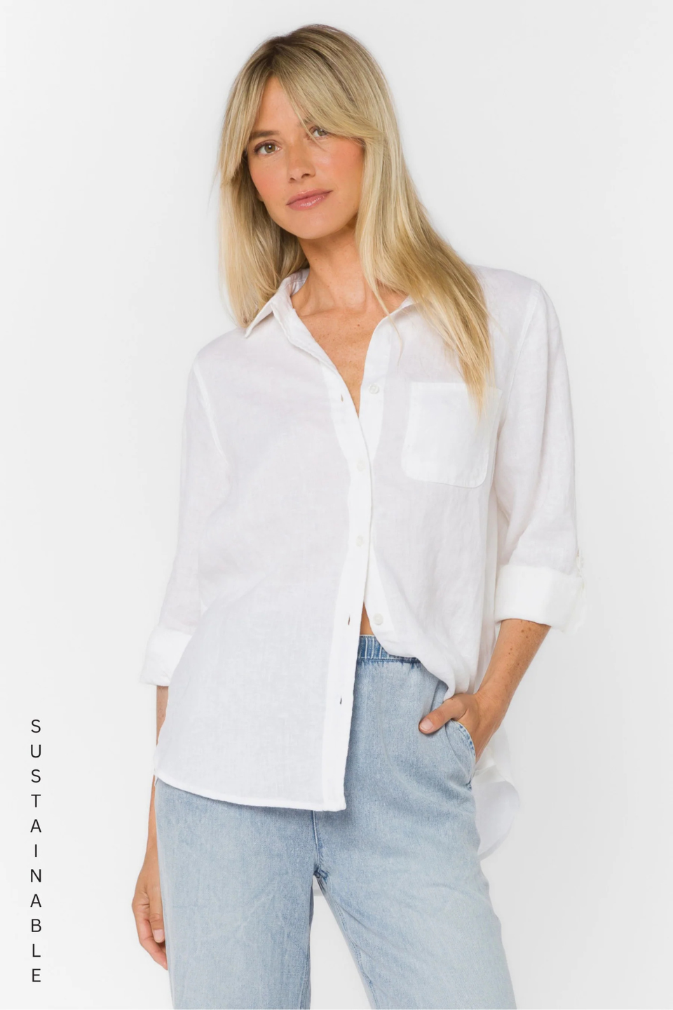 Elisa Optic White Shirt VELVET HEART