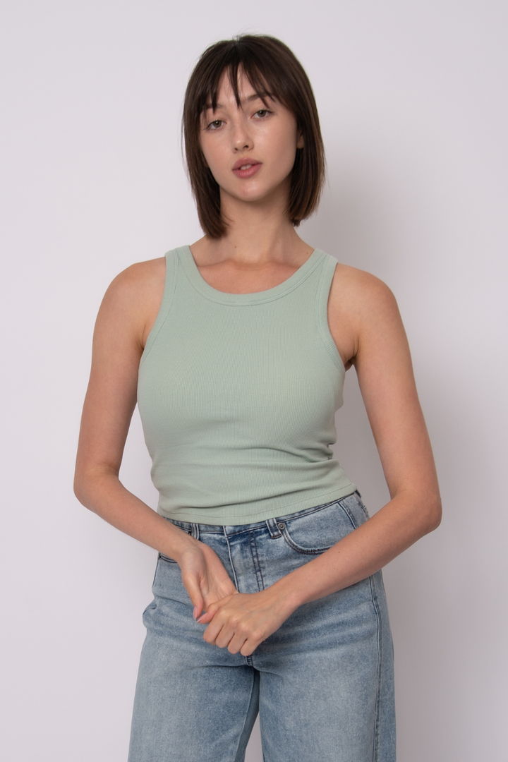 Second Skin Ralyn Bra Basics Green Tank Top Rd Style