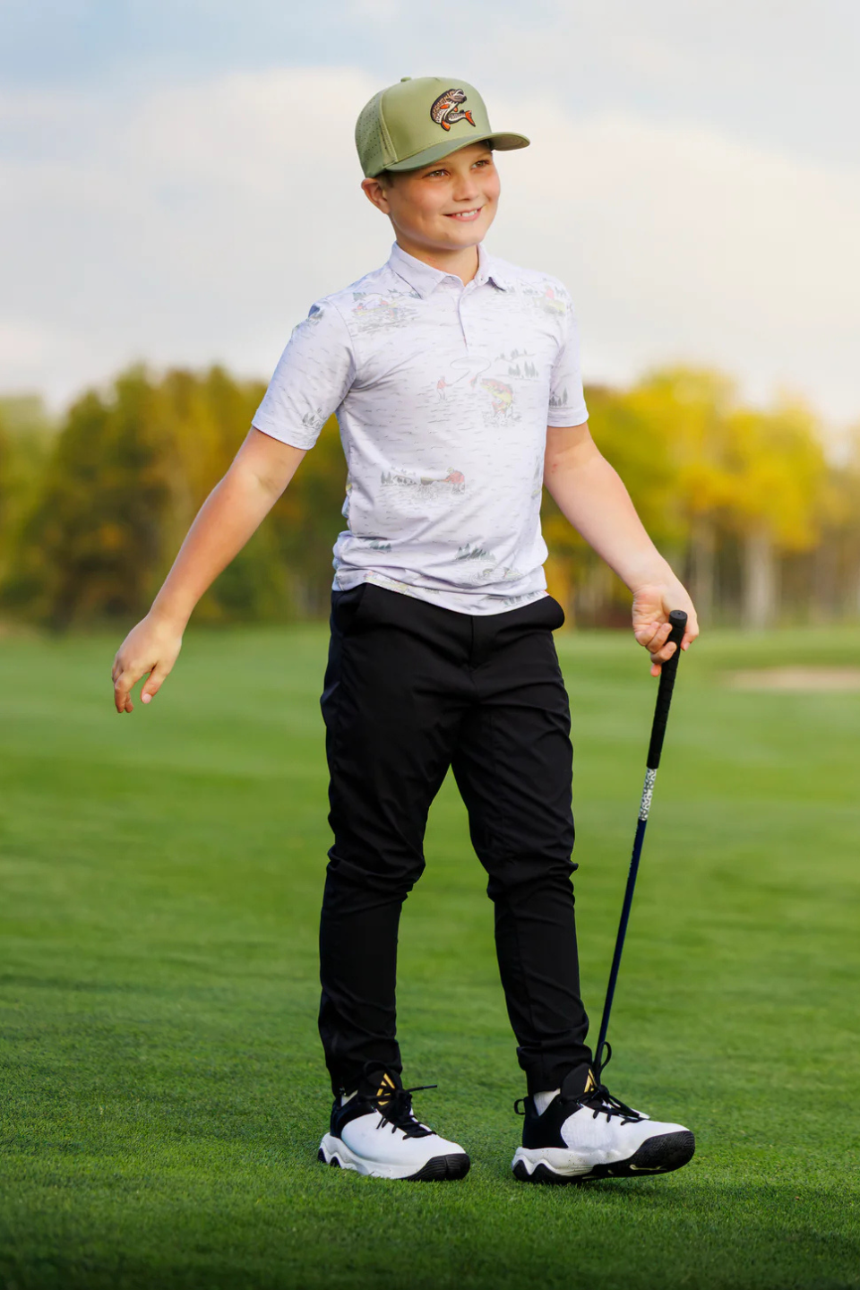 Waggle Tight Lines Boy's Polo WAGGLE