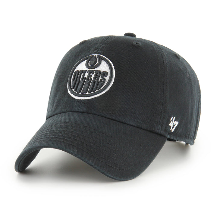Edmonton Oilers Black Foundation '47 Clean Up Hat