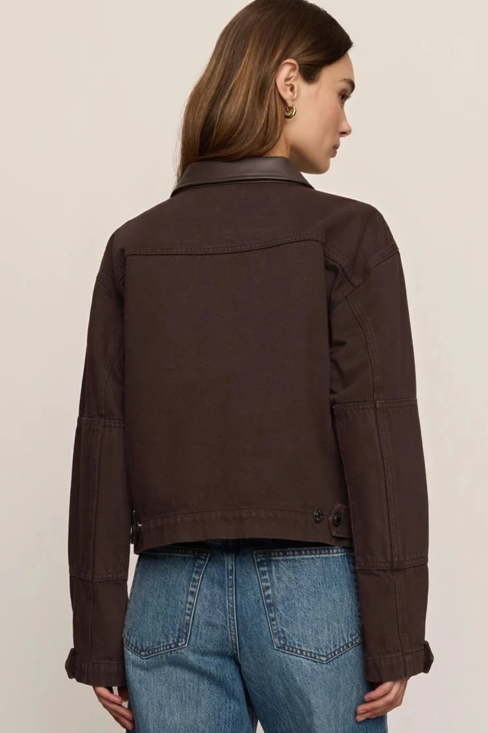 Z Supply Rey Cropped Denim Chore Jacket