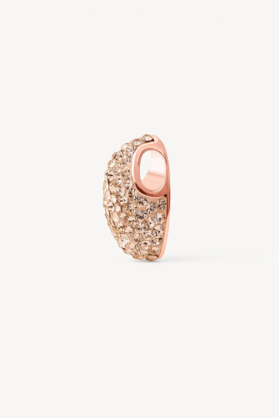 Sparkle Mini Drop Charm in Rose Gold