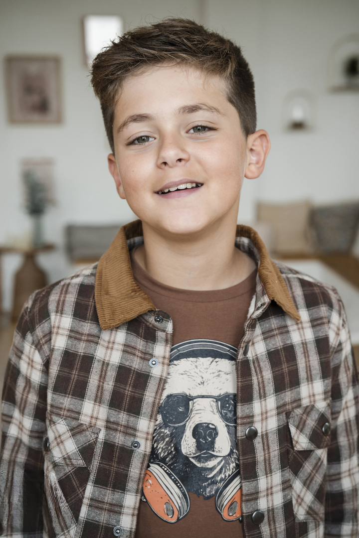 MID Youth Boys Sherpa-Lined Plaid Shacket
