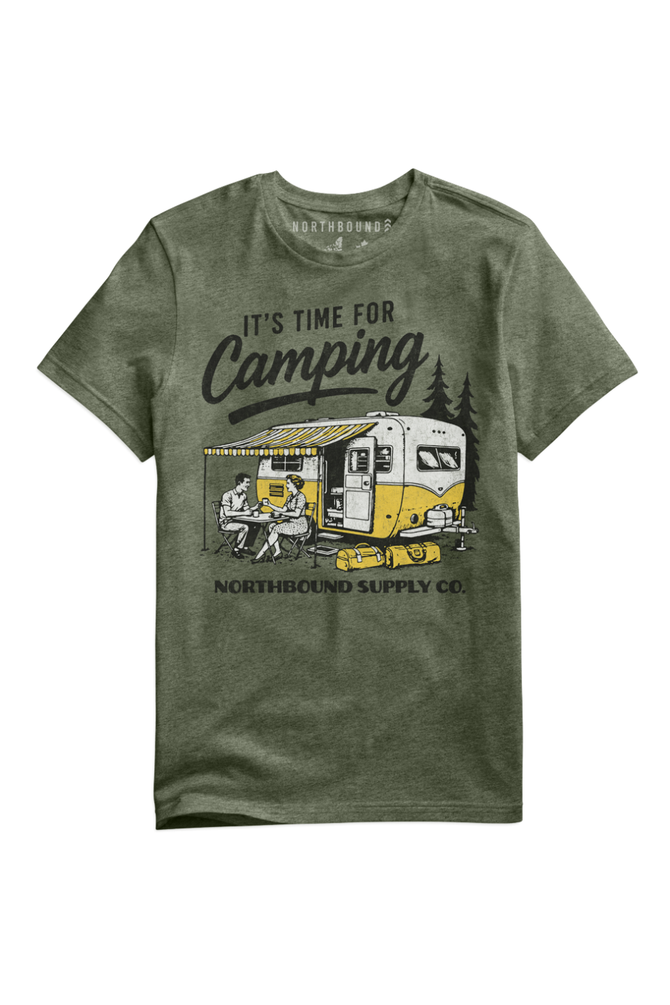 IT'S TIME FOR CAMPING T-SHIRT - Hot Peppers Clothing