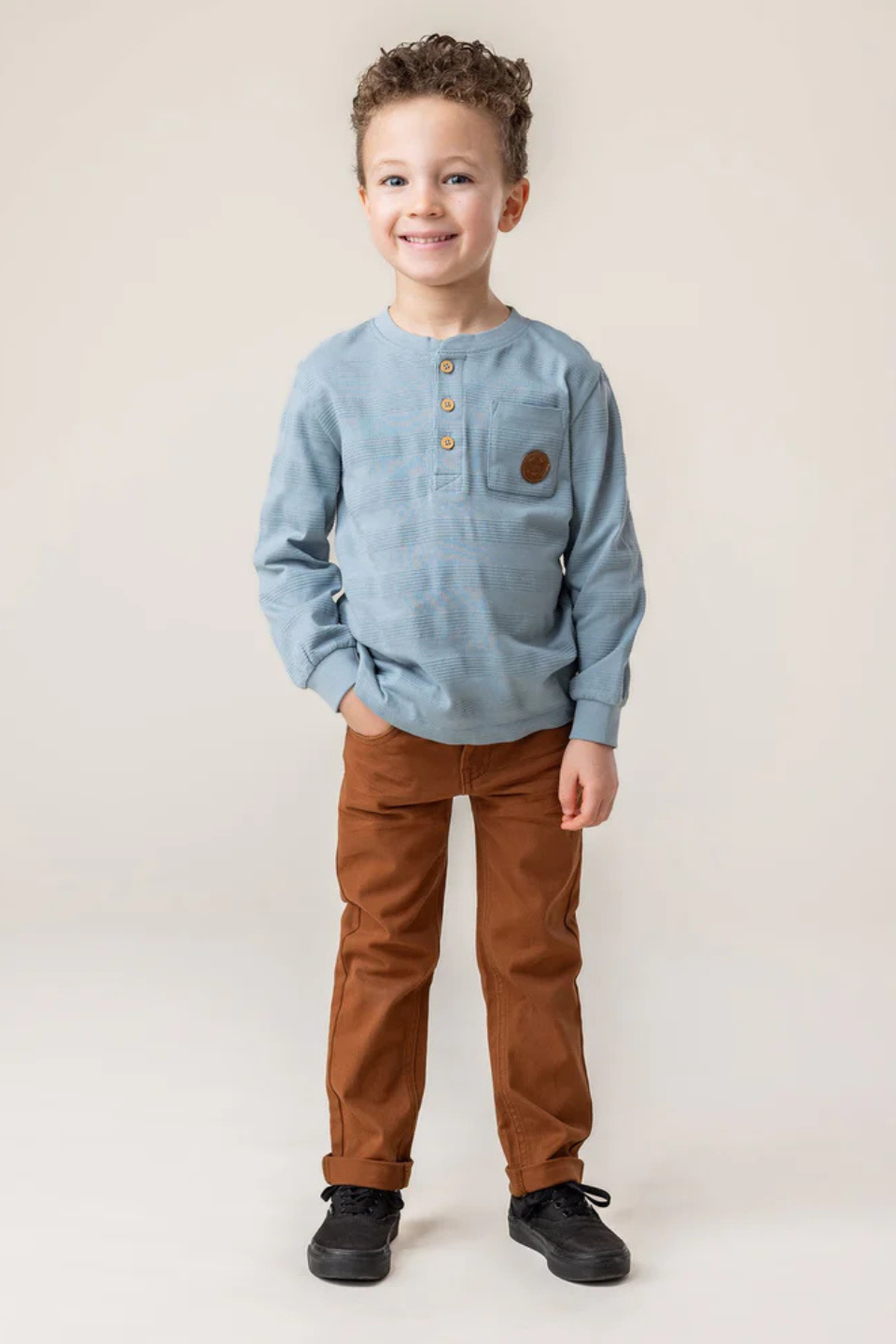 Pale Blue Long Sleeve T-Shirt