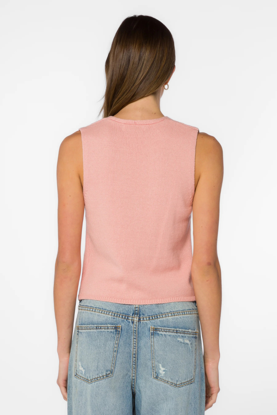 Rosina Coral Vest - Hot Peppers Clothing