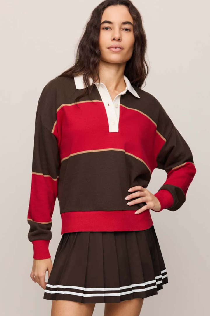 Z Supply Study Break Polo Sweatshirt