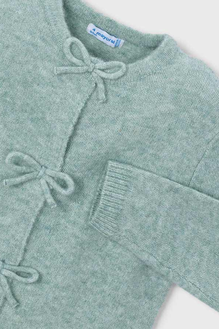 Mayoral Girl Knit Cardigan With Bows