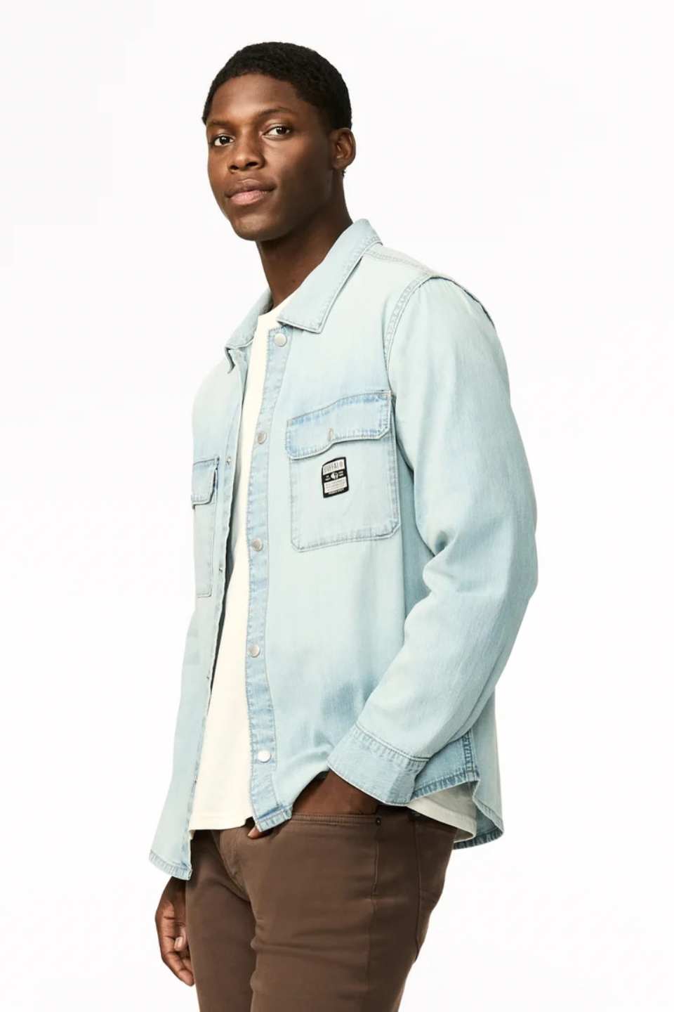 Buffalo Simon Oversized Denim Work Shirt