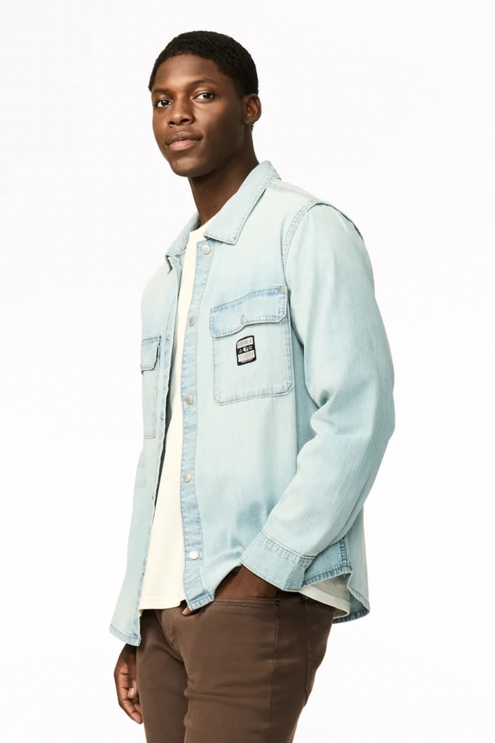Buffalo Simon Oversized Denim Work Shirt