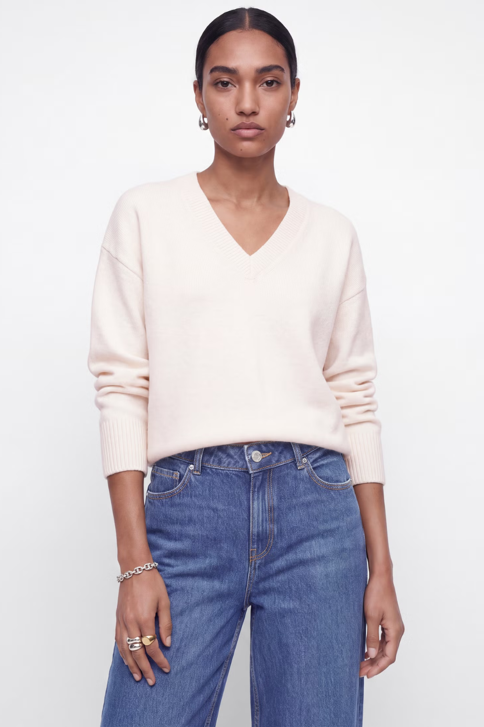 JJXX Elsa V-Neck Knitted Pullover