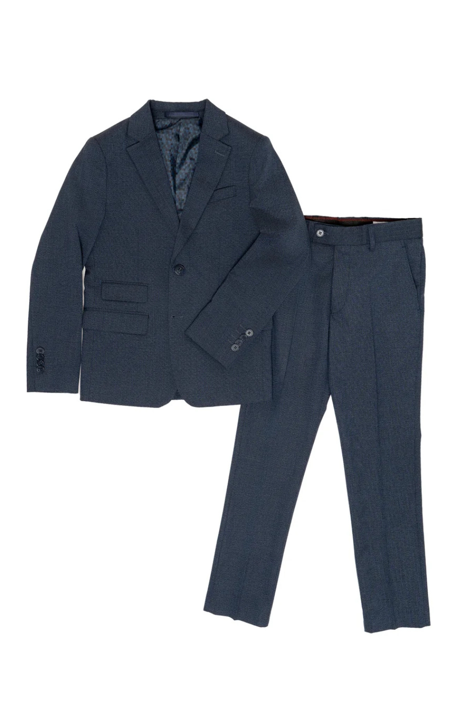 AXNY Navy Textured 2 Piece Suit AMERICAN EXCHANGE