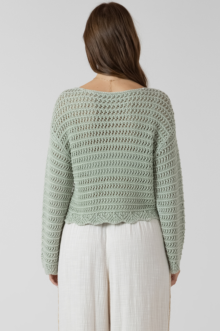 Dex Daphne Open Stitch Sweater - Hot Peppers Clothing