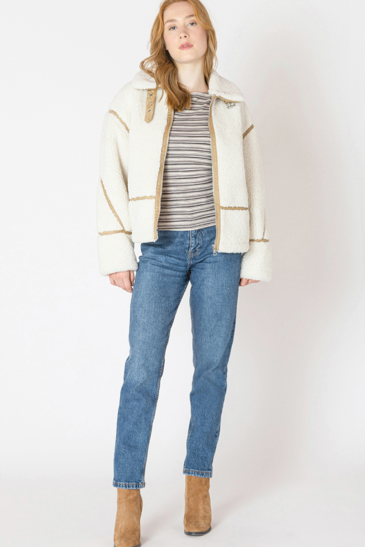 Tate Contrast Fleece Jacket