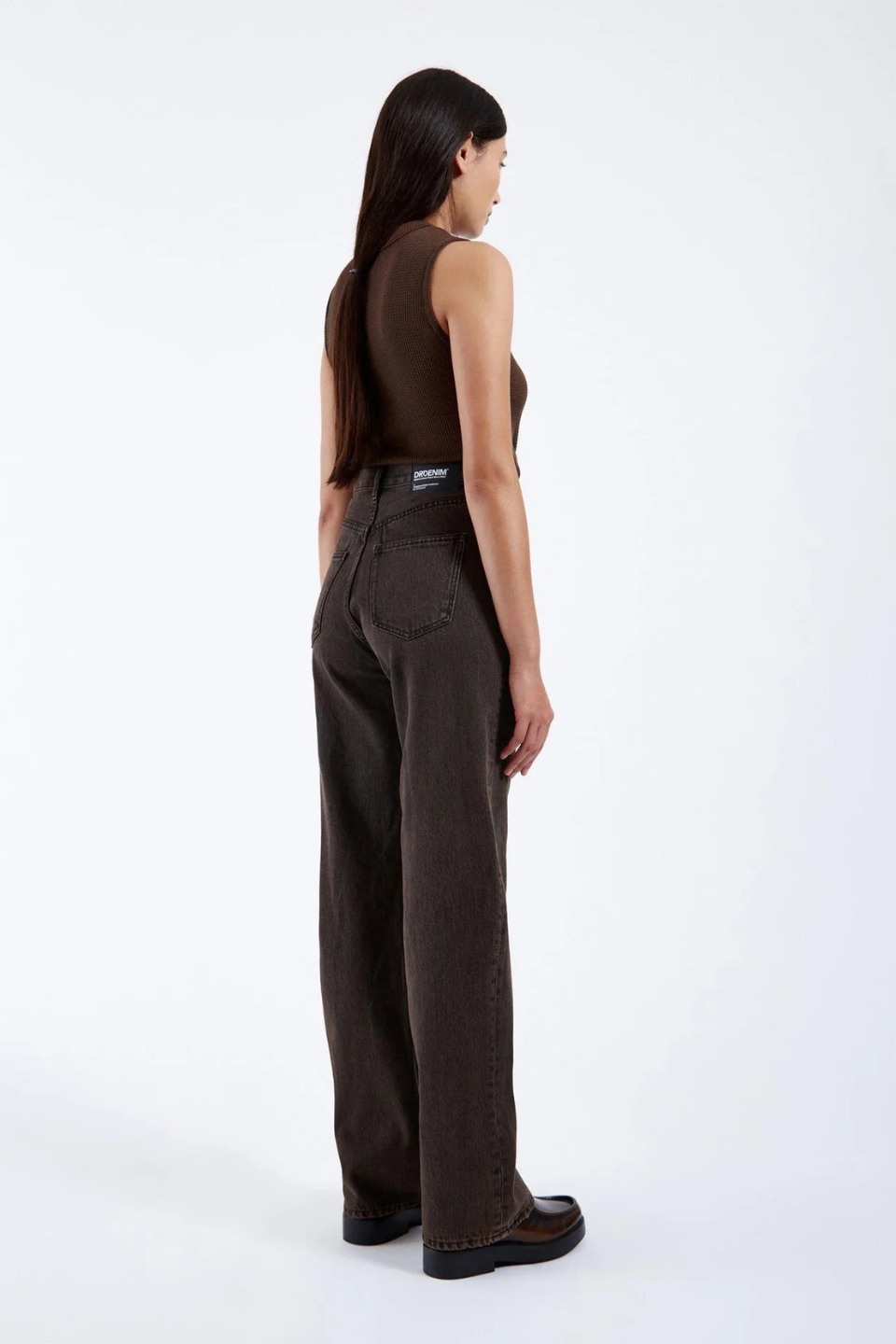 Echo - Tar Jet Brown Jeans