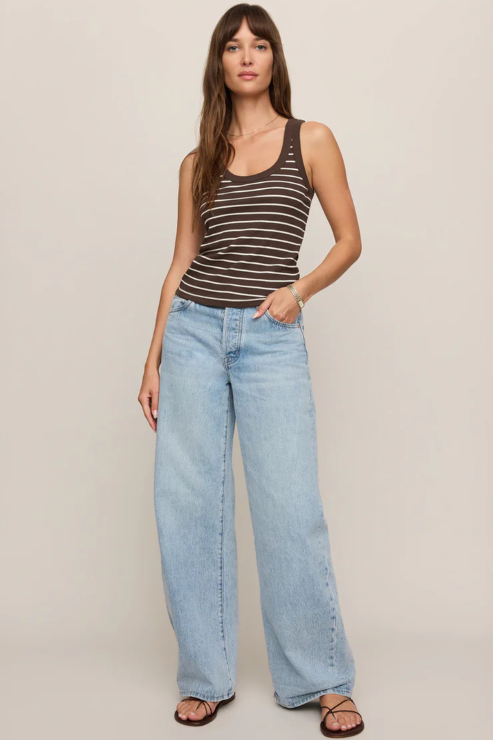 Z Supply Rowe Striped Scoop Tank