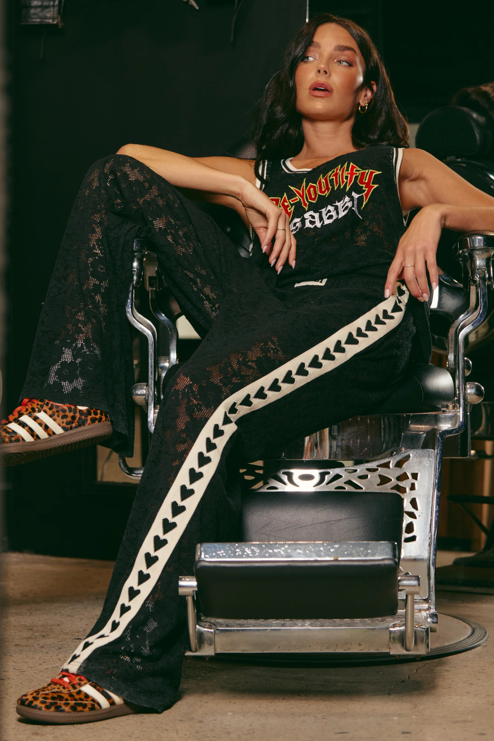 SABBI RAVING HEART LACE PANTS SABBI