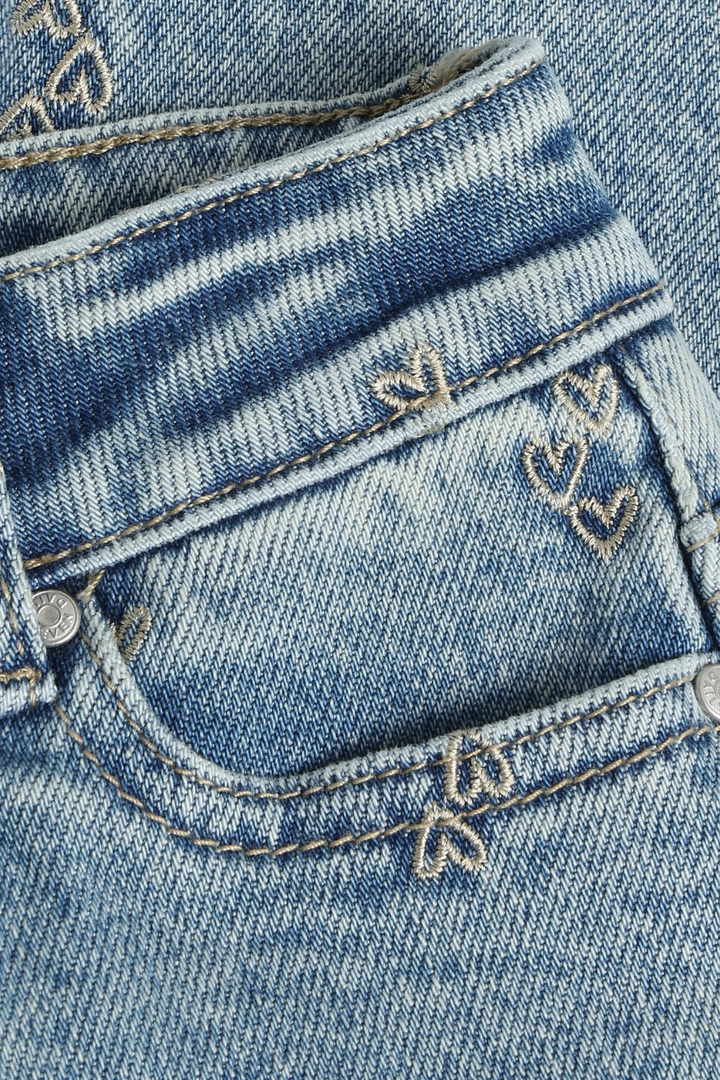 Daily Seven Jeans Mom Fit Embroidery - Used Medium Denim