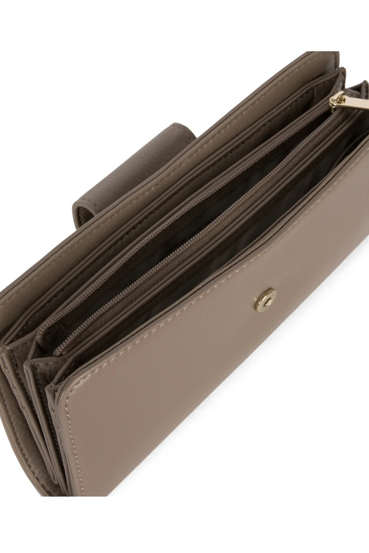 THEA Vegan Wallet in Sepia