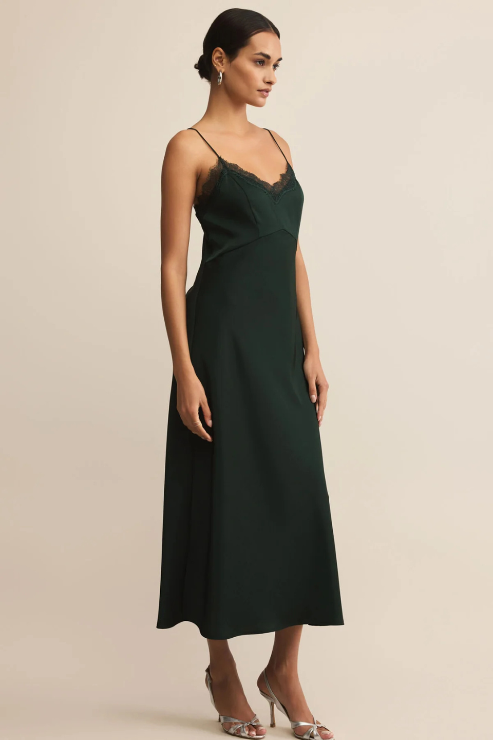 After Hours Luxe Satin Midi Dress