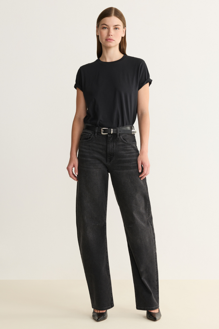 Bna - soft curve barrel jeans
