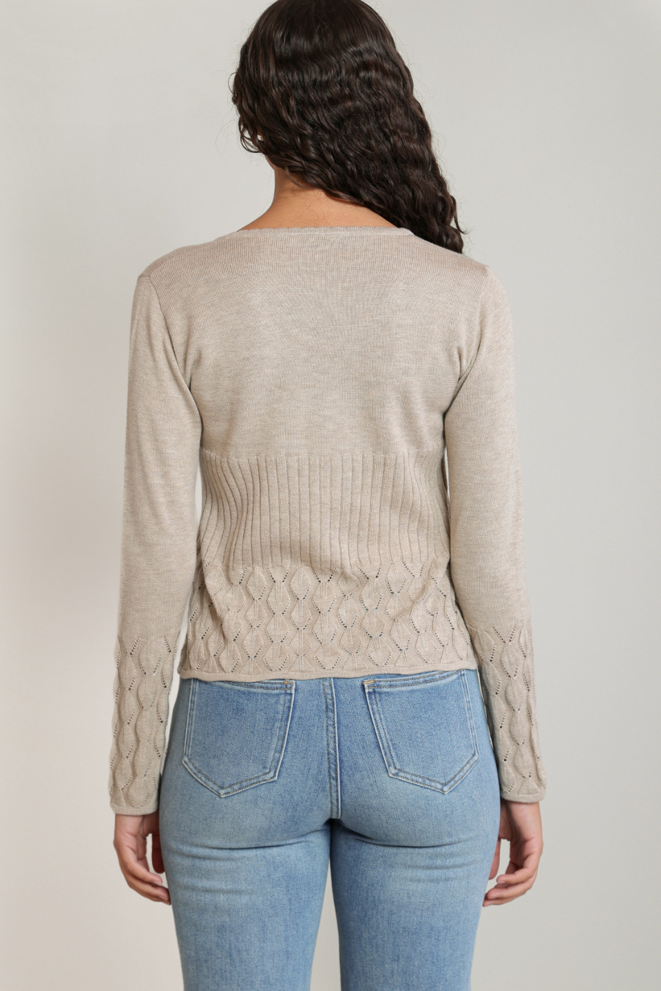 Dex Esme Front-Tie Cardigan