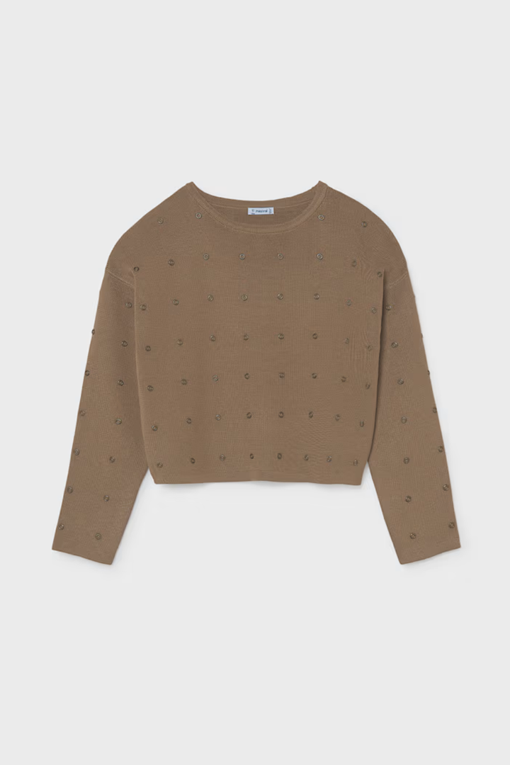 Mayoral Girl Studded Sweater
