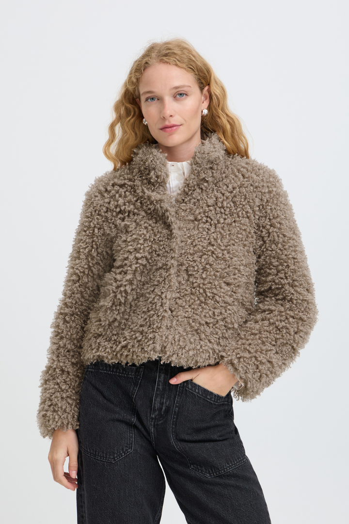 b.young Arinie Faux-Fur Jacket