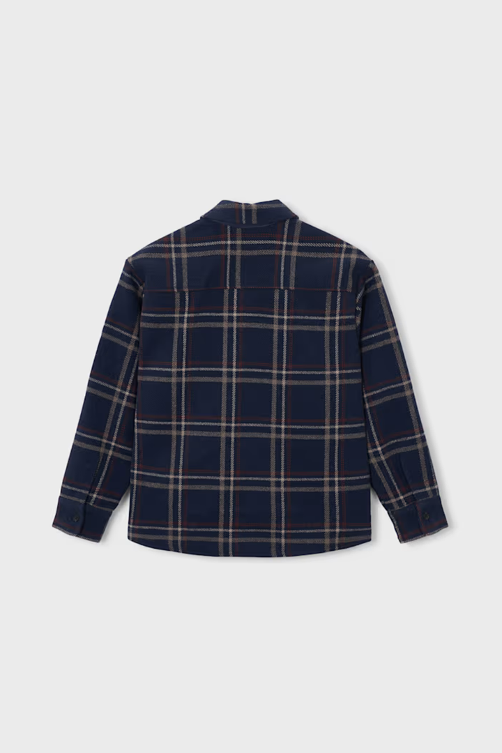 Boston Boys Plaid Wool Overshirt