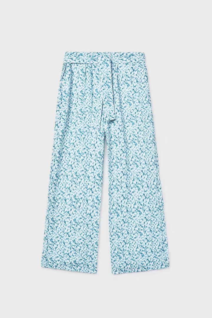 Printed Wide Leg Pants - Hot Peppers Clothing