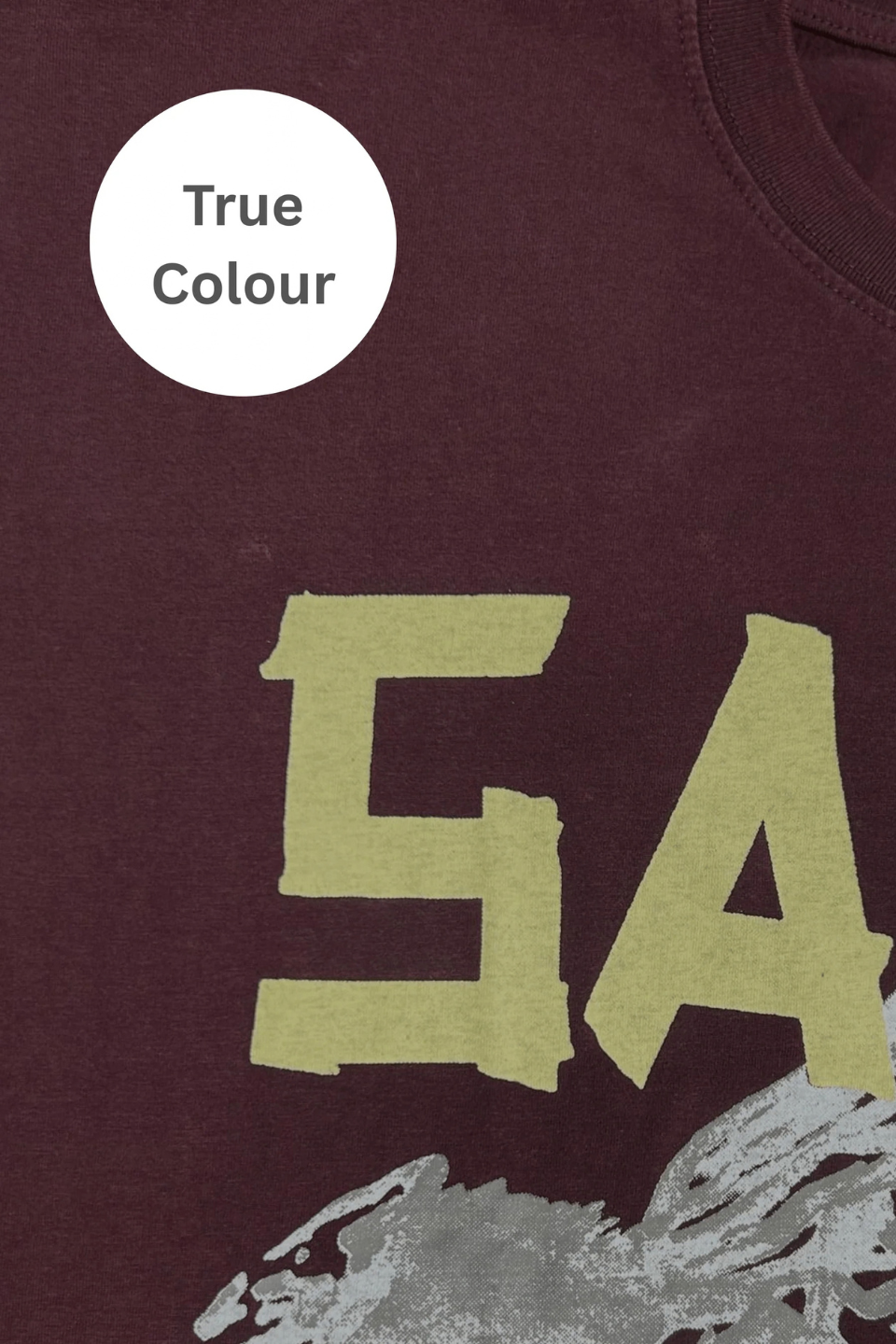 SABBI THE VERY OVERSIZED RHINESTONE TEE - AUBERGINE