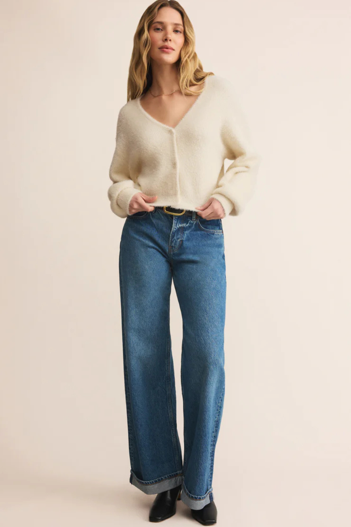 Sadira Fluffy Crop Cardigan