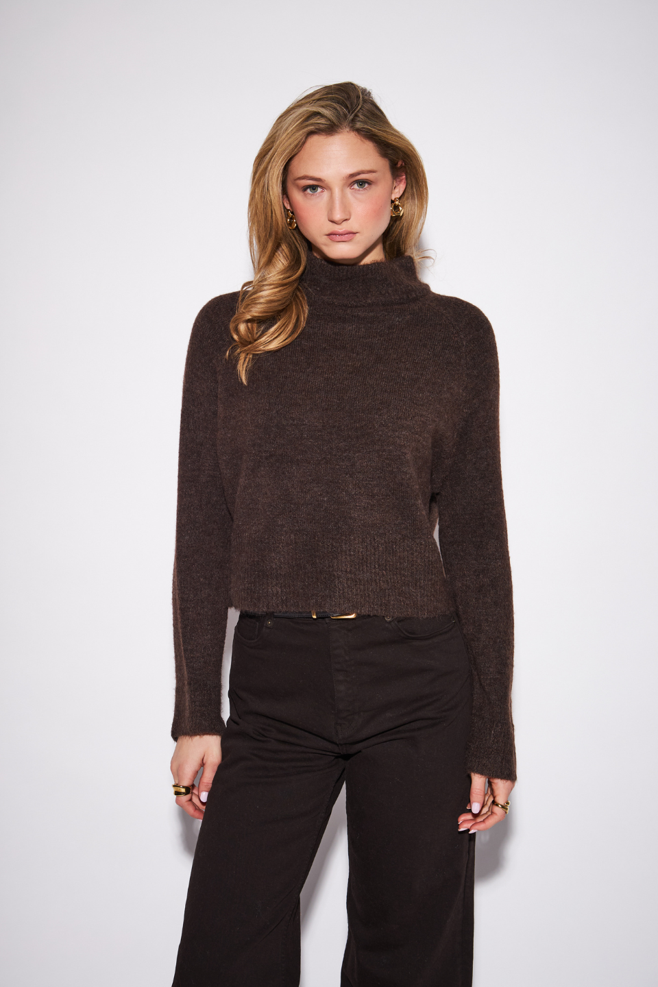 John + Jenn Oliver Mock Neck Sweater