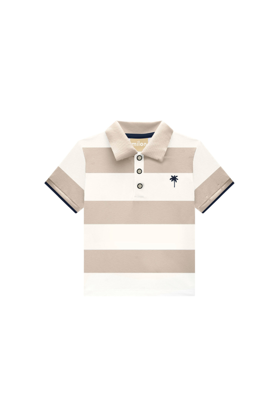 Milon Boy's Neutral Stripe Polo MILON