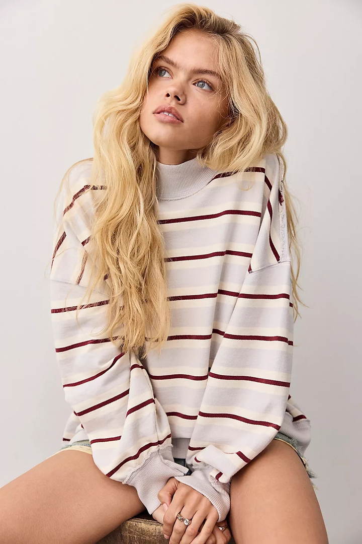 We The Free Palm Springs Striped Pullover