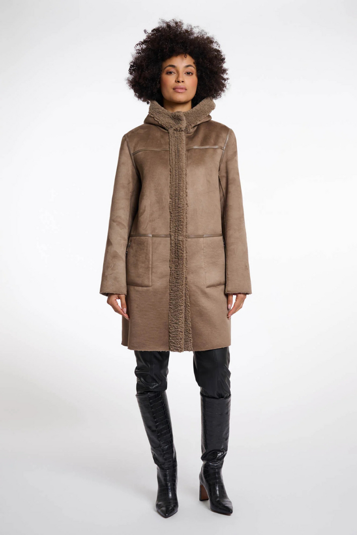 Alina reversible coat