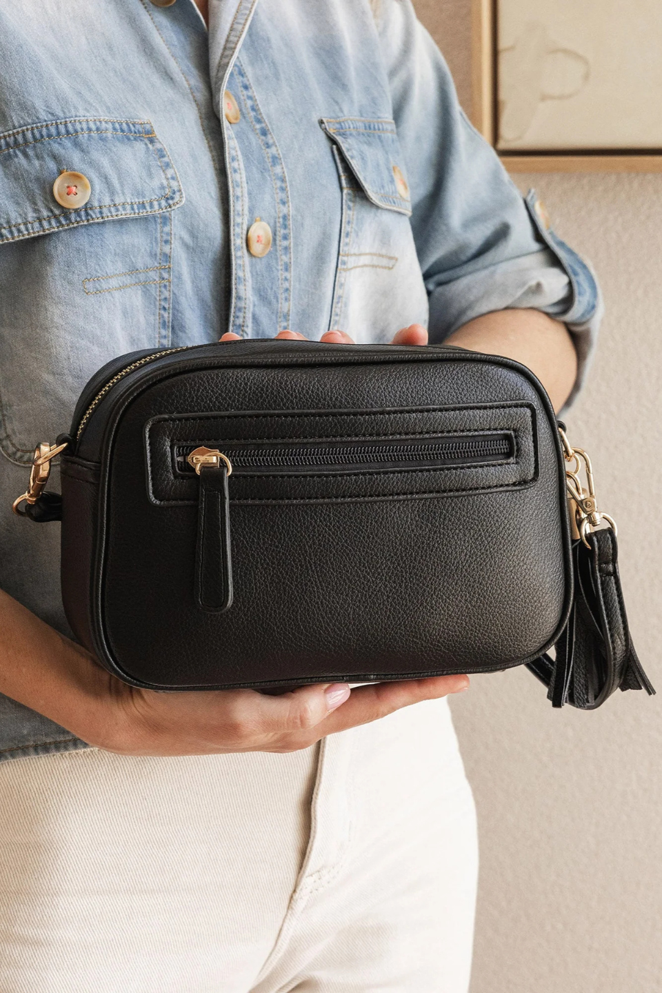 Jacinta Gia Crossbody Bag in Black