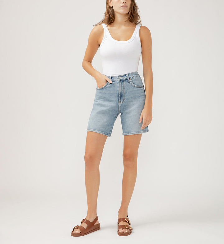High Rise Long Shorts