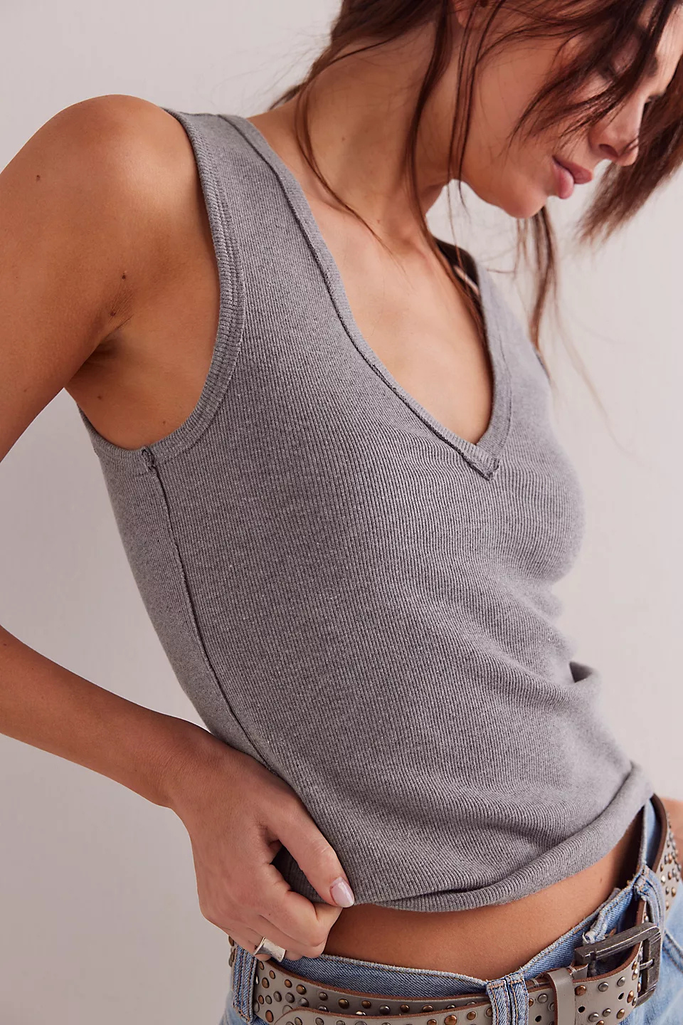 Free People Neria V-Neck Tank Top - Hot Peppers Clothing