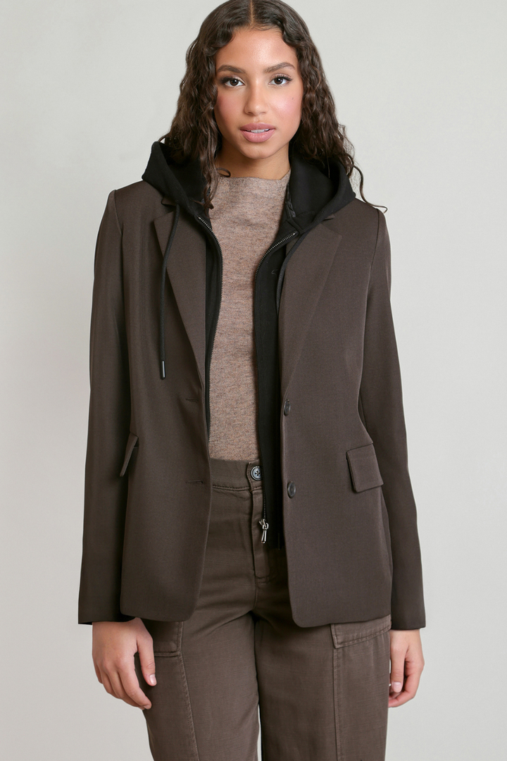 Dex Saxon Detachable Hooded Blazer
