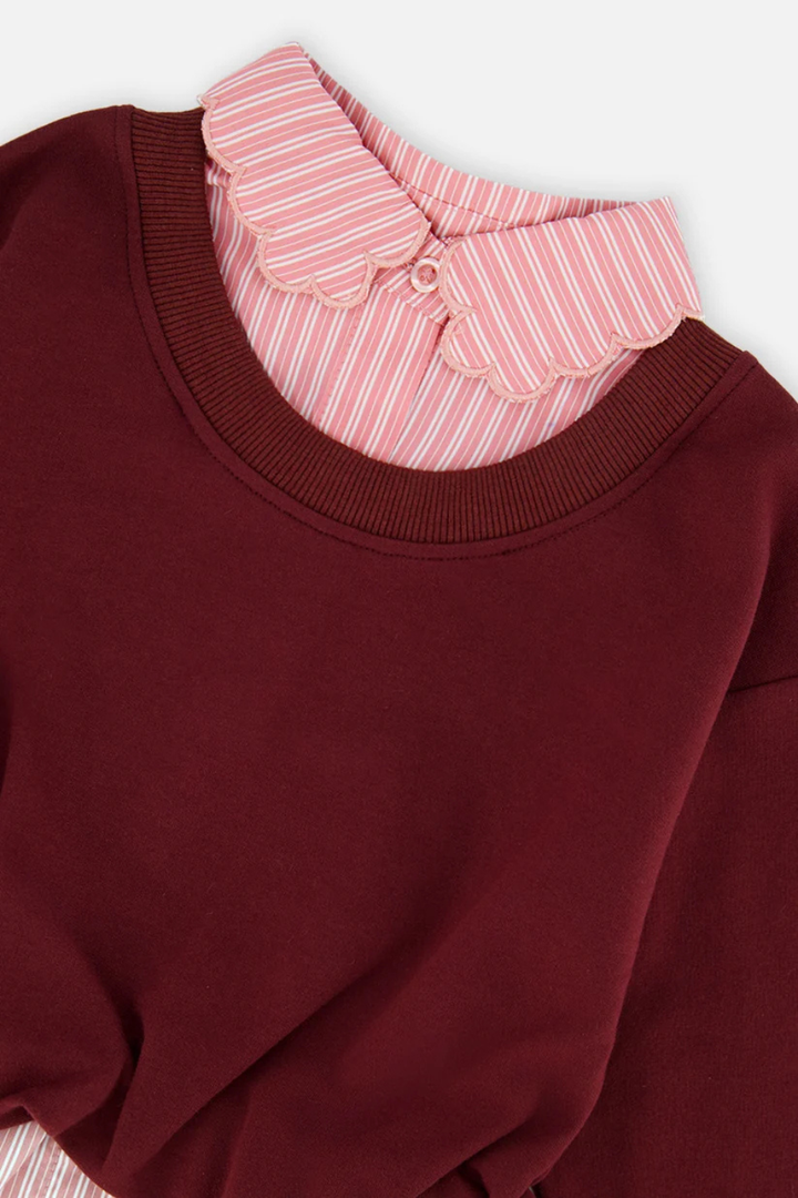 Deux Par Deux Fake Two Layer Sweater