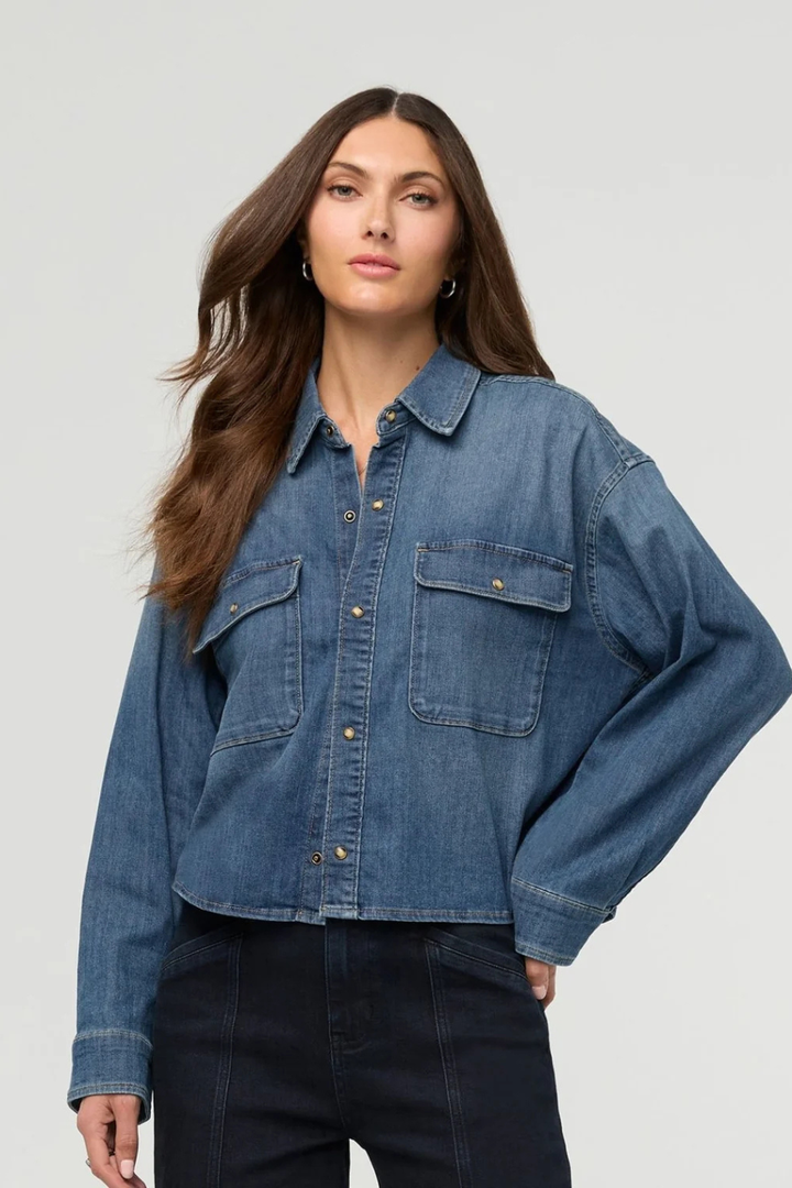 DU/ER Performance Denim Lite Boxy Shirt