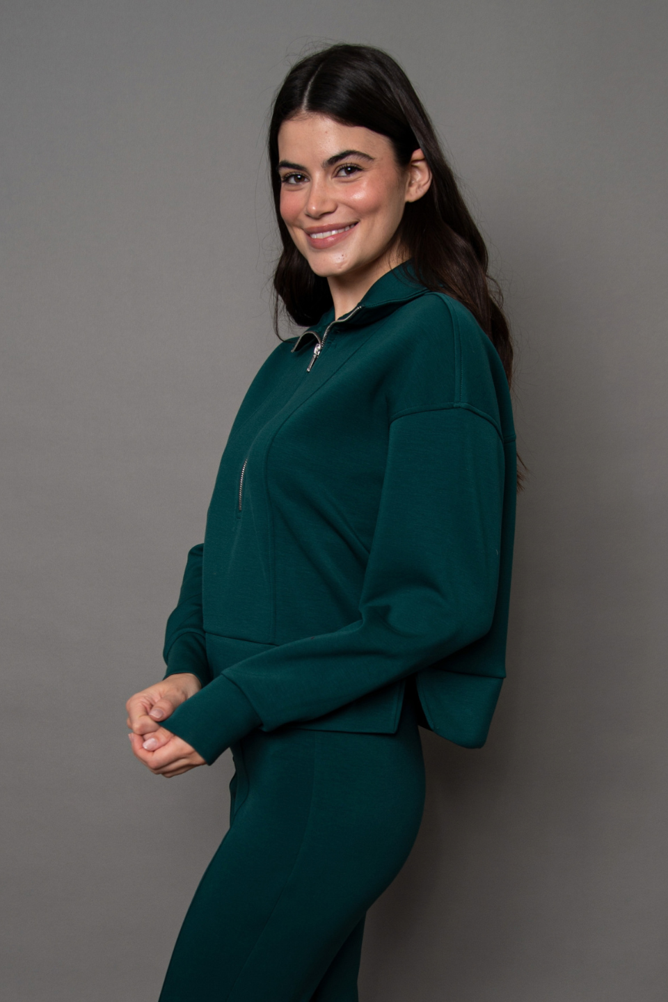 RD Style Mayura Signature Soft Knit Half Zip Pullover