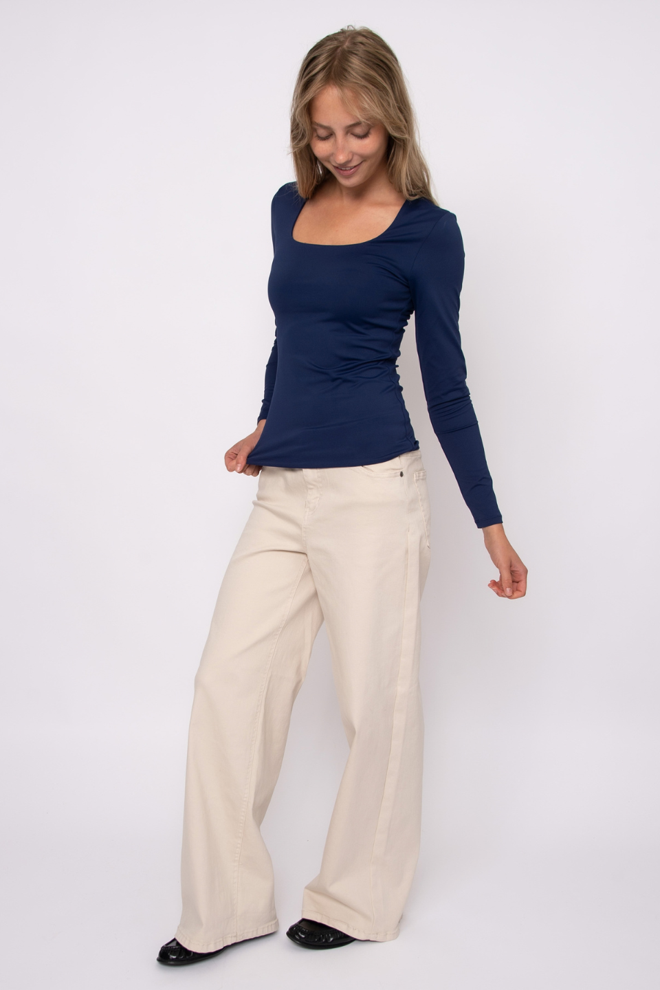 Second Skin by RD Style Mariana 23 Long Sleeve Scoop Neck Top