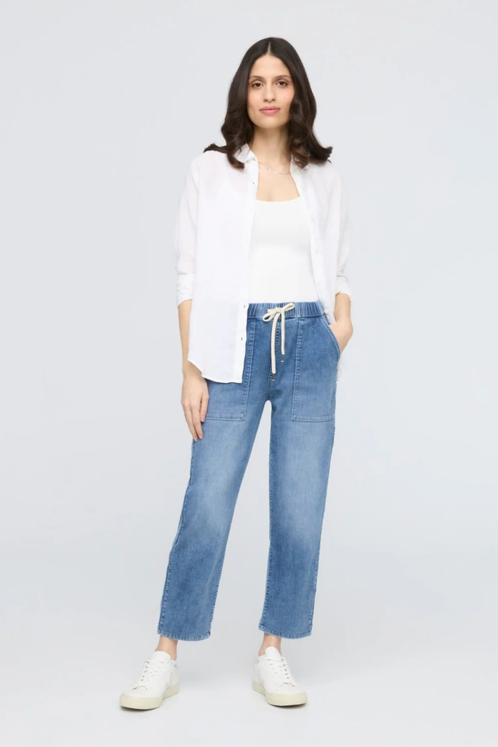 DU/ER Performance Denim Lite Harbour Pant - Light Stone DU/ER
