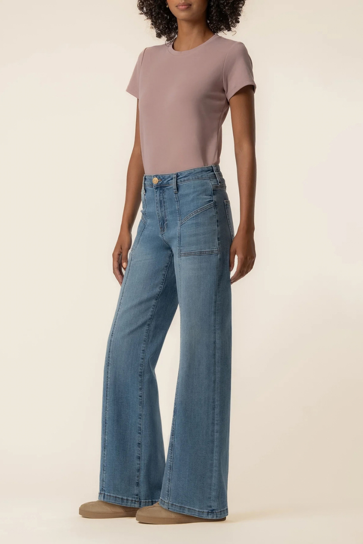KUT From The Kloth Jean High Rise Wide Straight Leg
