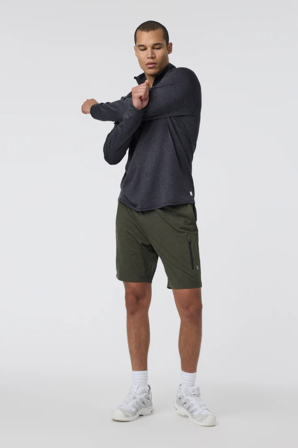 VUORI Ponto Half Zip Mock Neck - Hot Peppers Clothing